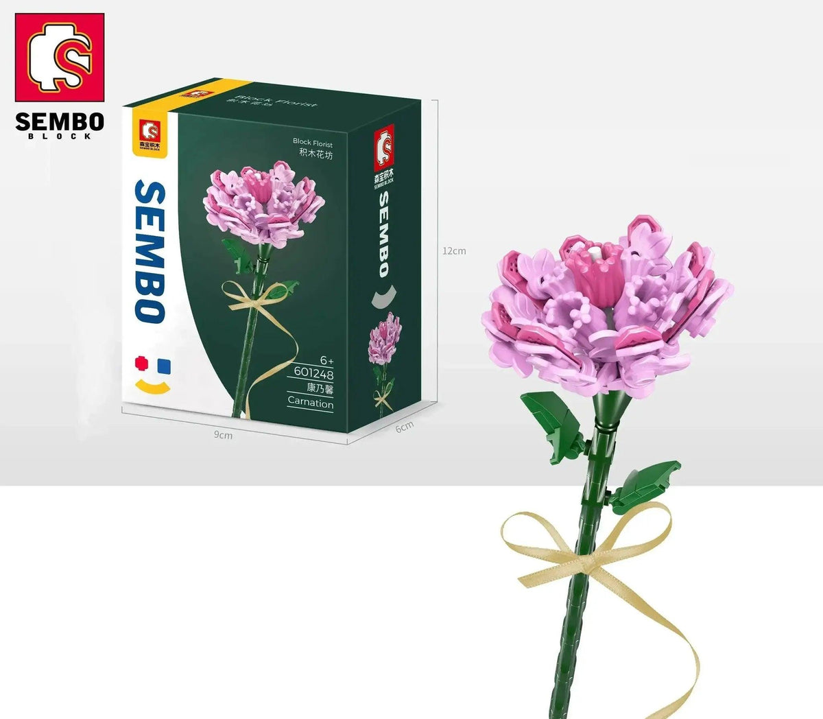  MOC Flower Bouquet Building Blocks Carnation Sunflower Daffodil Model Bricks Kids DIY Toy Gift -  ToylandEU™