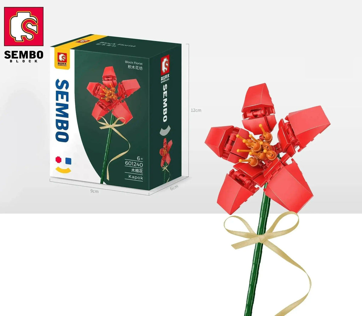  MOC Flower Bouquet Building Blocks Carnation Sunflower Daffodil Model Bricks Kids DIY Toy Gift -  ToylandEU™