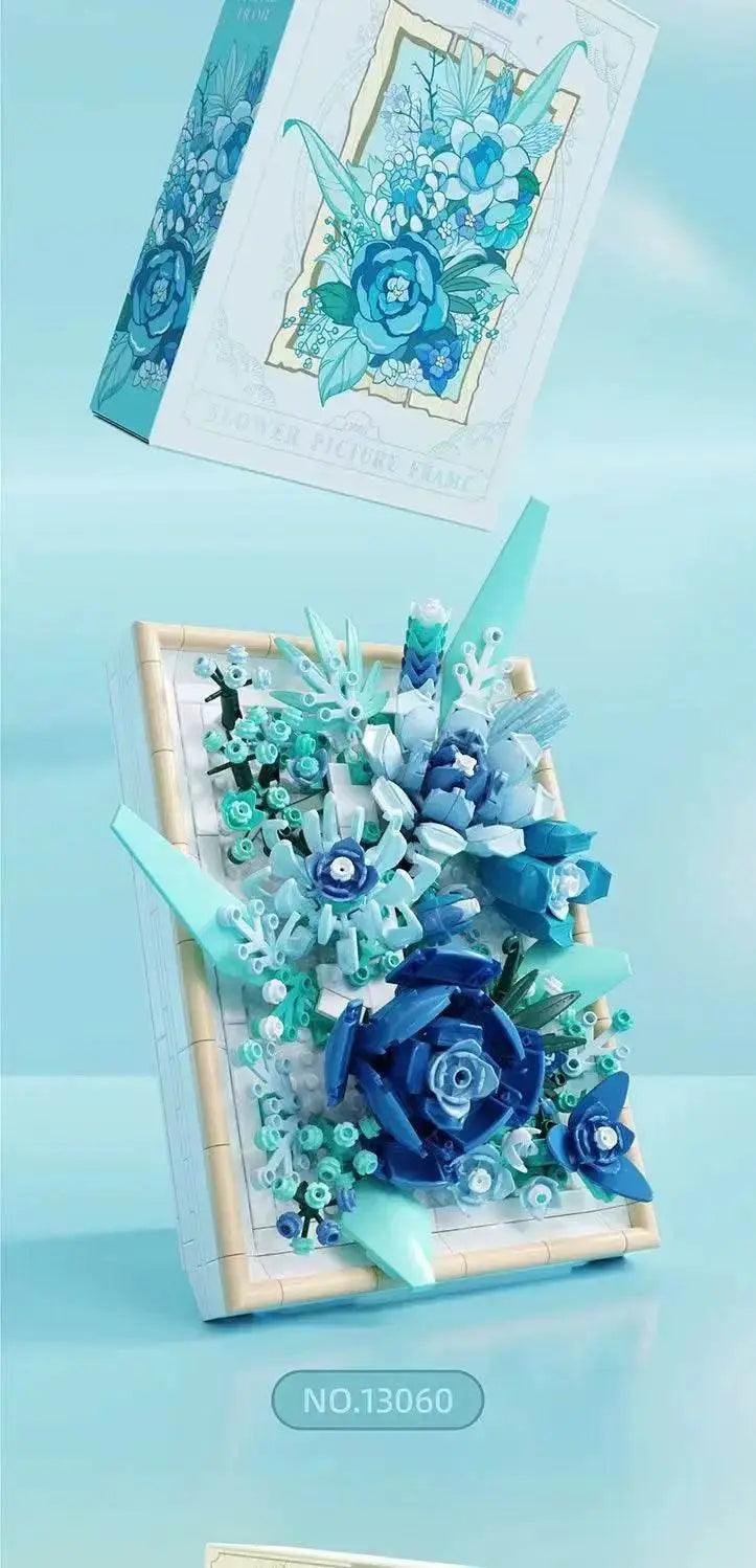  MOC Flower Photo Frame Building Blocks Fantasy Flower Bouquet Model -  ToylandEU™
