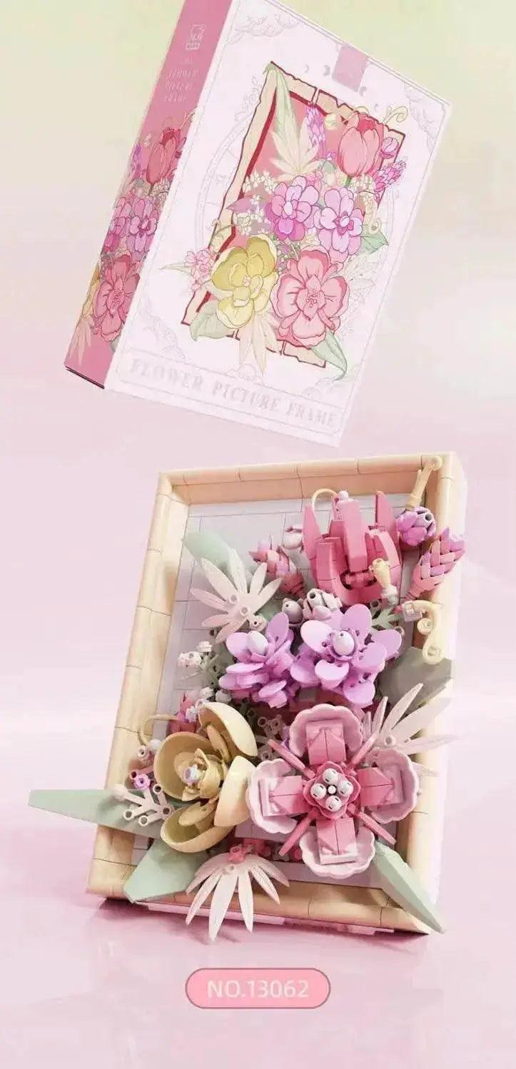  MOC Flower Photo Frame Building Blocks Fantasy Flower Bouquet Model -  ToylandEU™