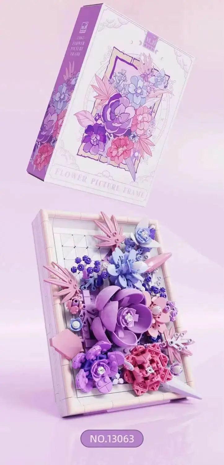  MOC Flower Photo Frame Building Blocks Fantasy Flower Bouquet Model -  ToylandEU™