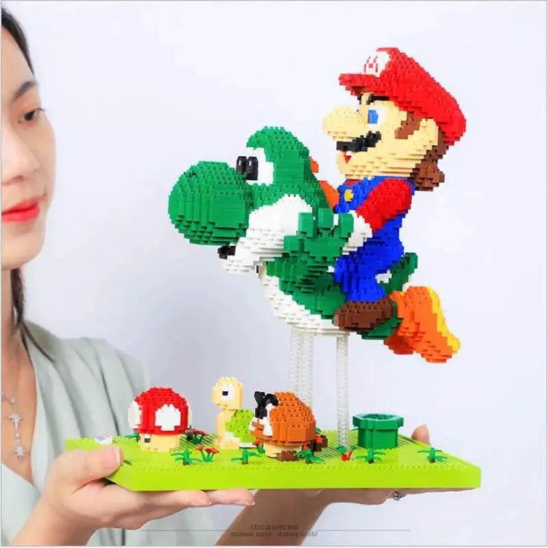  Funny Joy Cartoon Anime Dinosaur Blocks Building Toy Bricks Educational Brinquedos Children Christmas Gift -  ToylandEU™