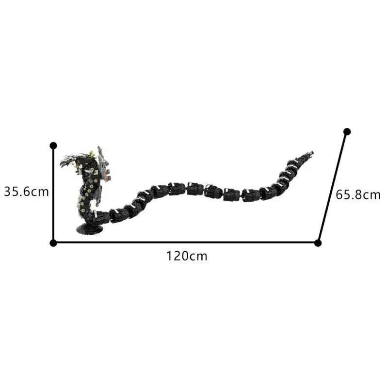  MOC Game Horizoned Slitherfang Mechanical Beast Building Block Building Bricks MOC -  ToylandEU™