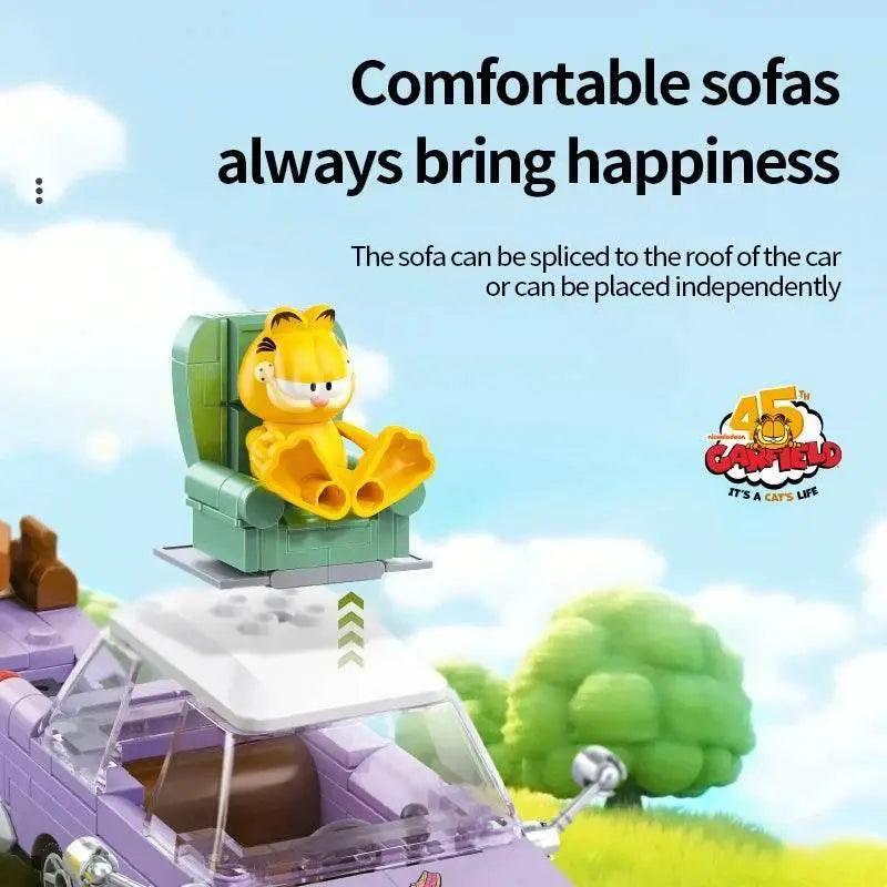  MOC Garfield Car Building Blocks City Magic Cartoon Cat Figures -  ToylandEU™