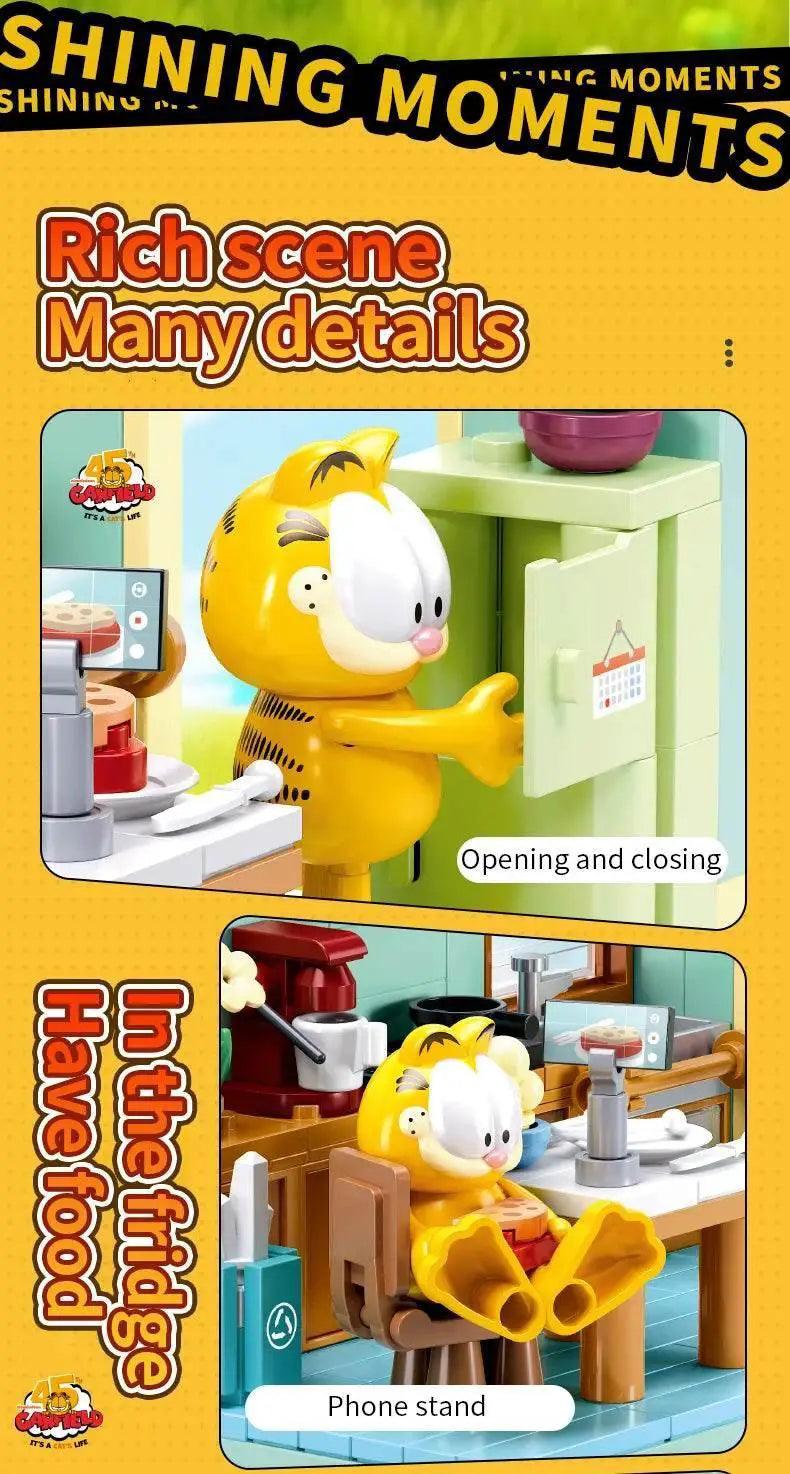  MOC Garfield Car Building Blocks City Magic Cartoon Cat Figures -  ToylandEU™
