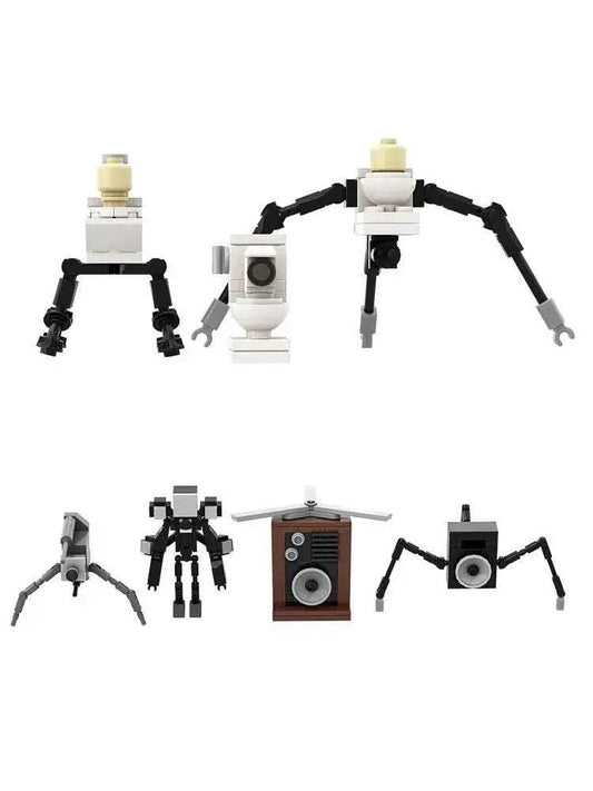  MOC Gobricks Moc Skibidi Toilet Man VS Camera Man Building Blocks -  ToylandEU™
