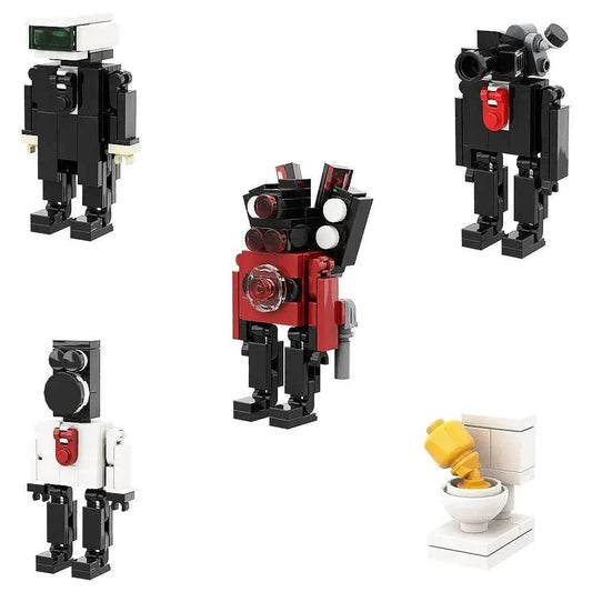  MOC Gobricks Moc Skibidi Toilet Man VS Camera Man Building Blocks -  ToylandEU™