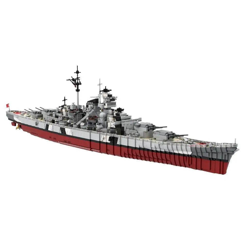  MOC Gobricks WW2 Military Bismarck Warships Building Block Set Building Bricks MOC -  ToylandEU™