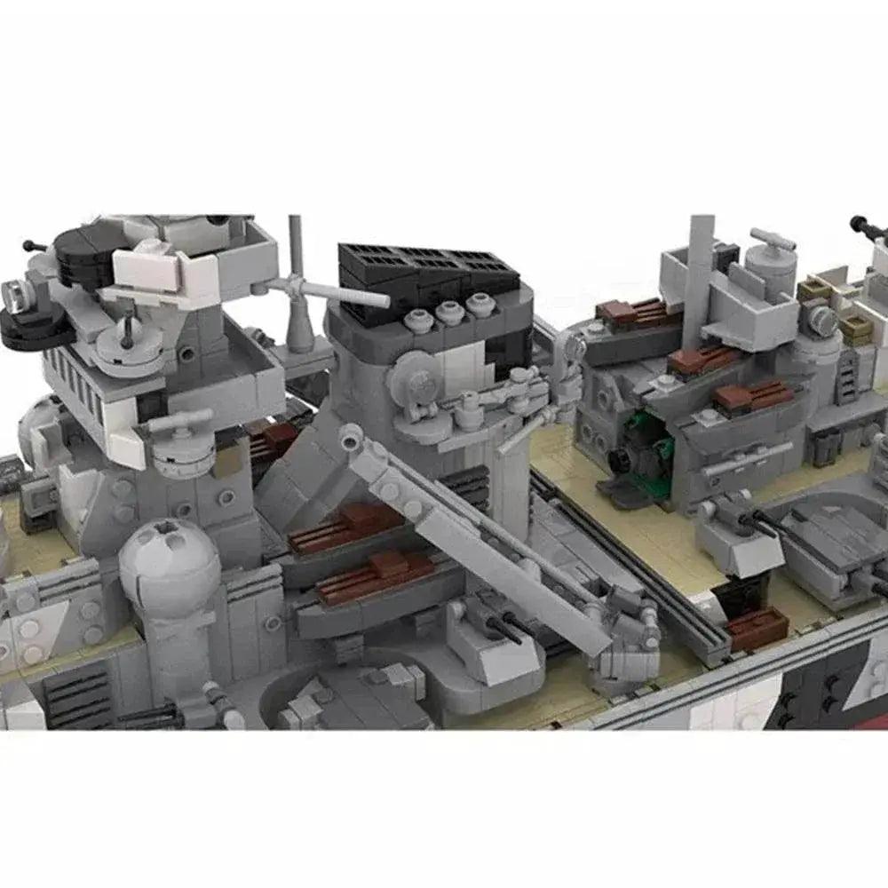  MOC Gobricks WW2 Military Bismarck Warships Building Block Set Building Bricks MOC -  ToylandEU™