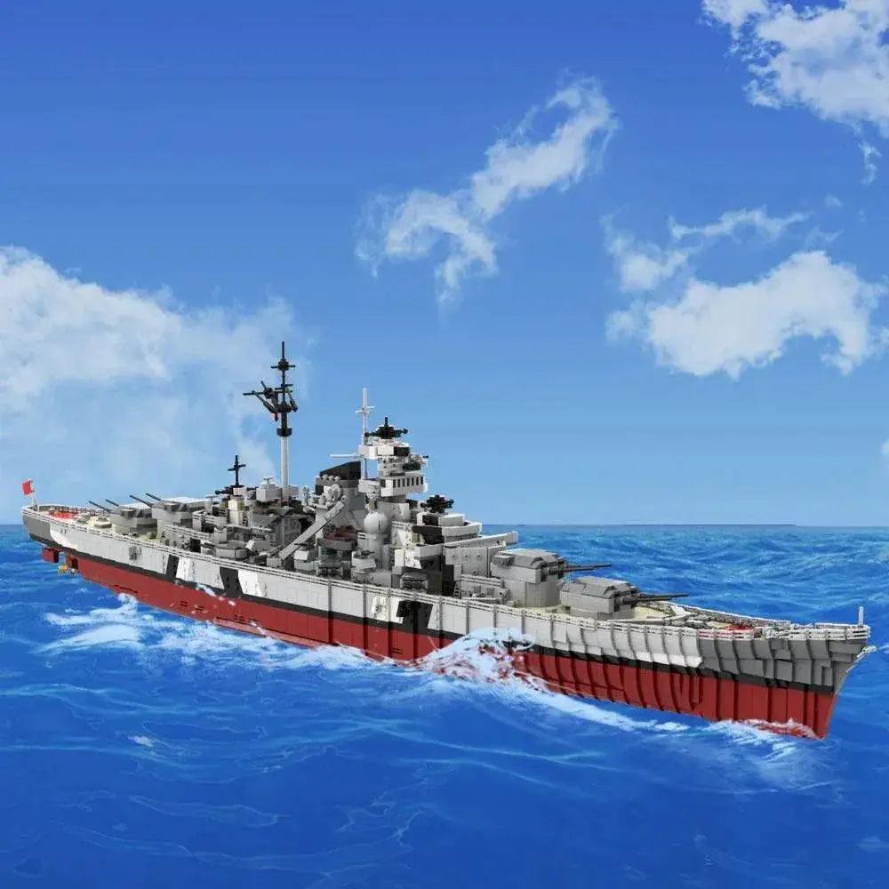  MOC Gobricks WW2 Military Bismarck Warships Building Block Set Building Bricks MOC -  ToylandEU™