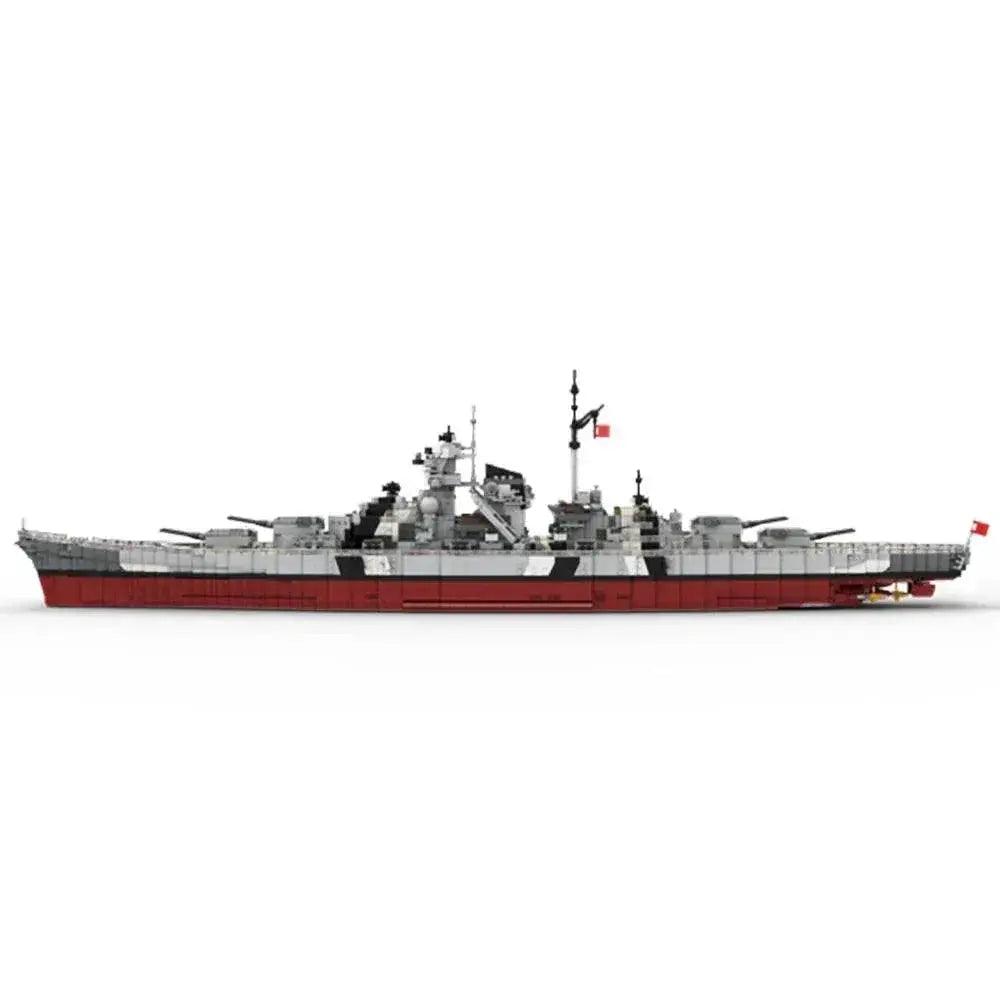  MOC Gobricks WW2 Military Bismarck Warships Building Block Set Building Bricks MOC -  ToylandEU™