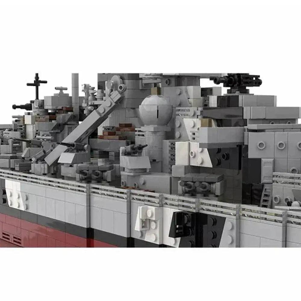  MOC Gobricks WW2 Military Bismarck Warships Building Block Set Building Bricks MOC -  ToylandEU™