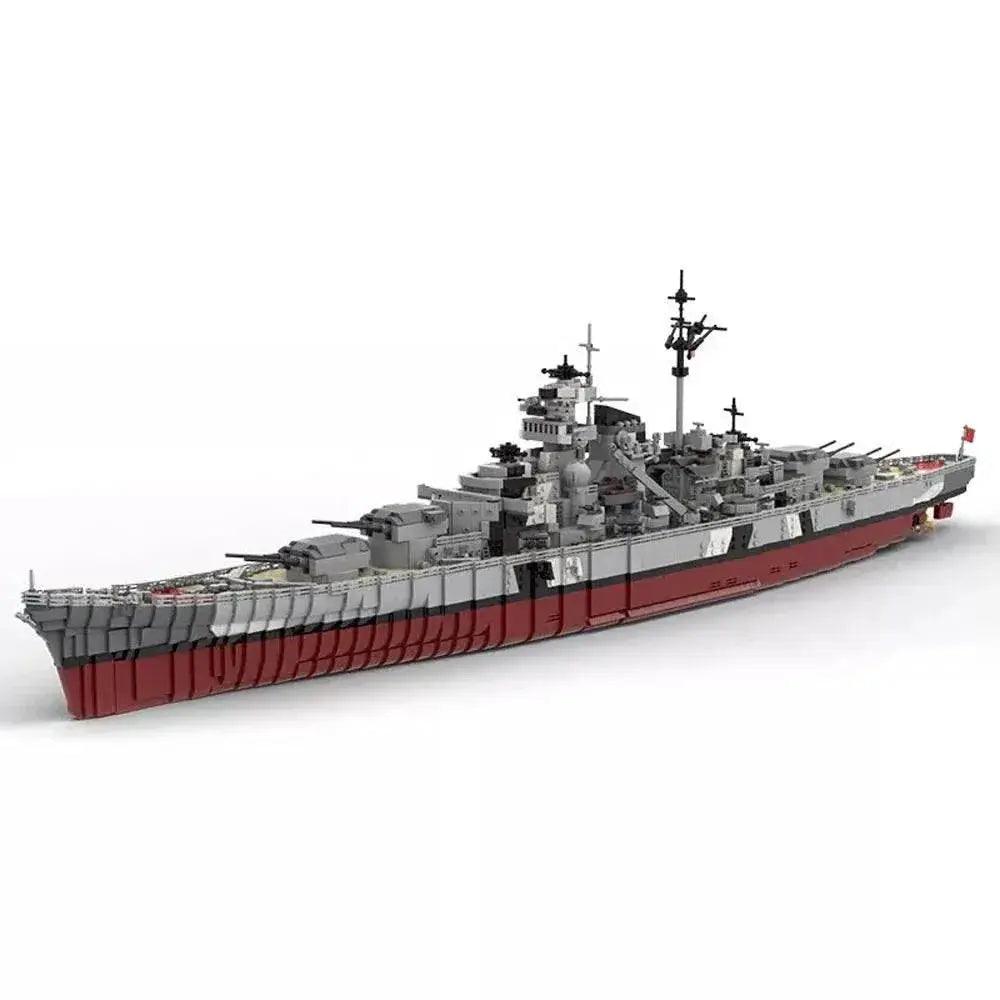  MOC Gobricks WW2 Military Bismarck Warships Building Block Set Building Bricks MOC -  ToylandEU™