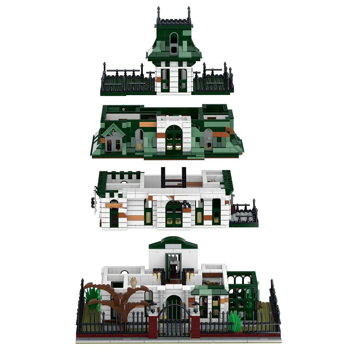  Lego Compatible Gothic Spooky Manor Modular Brick Set -  ToylandEU™