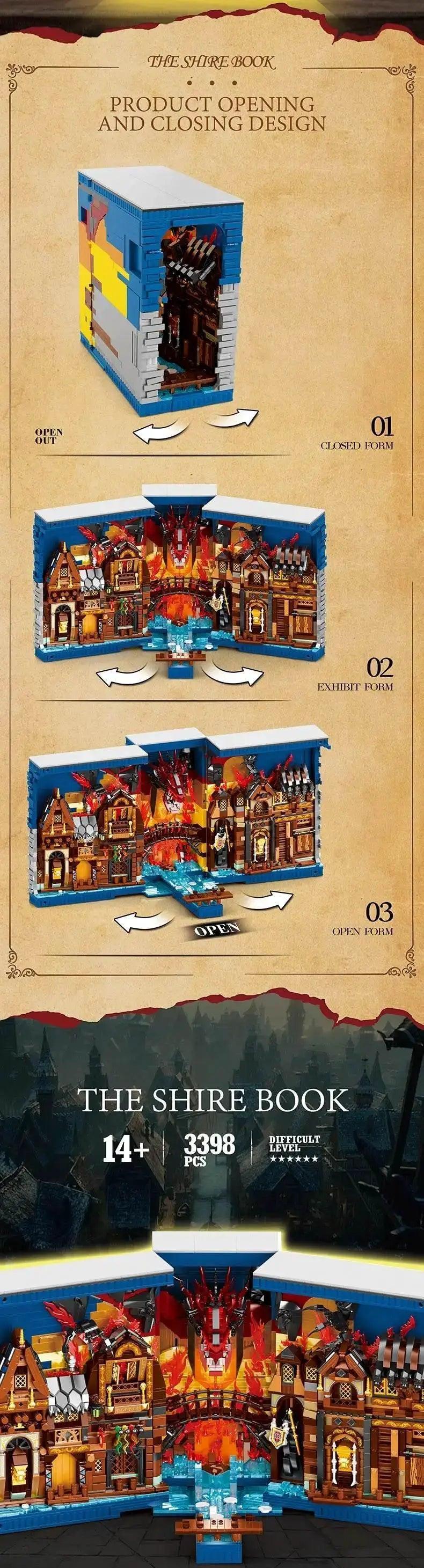  MOC 3398PCS Hobbit Themed Bookstore Building Blocks Assembly Toys -  ToylandEU™