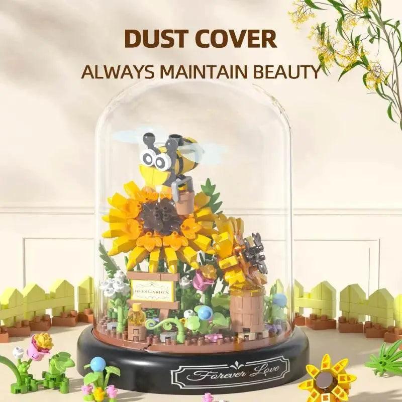  MOC Insect Flower Building Blocks Set Bee Butterfly Potted Model -  ToylandEU™