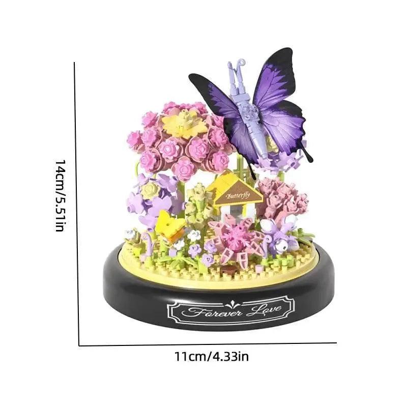  MOC Insect Flower Building Blocks Set Bee Butterfly Potted Model -  ToylandEU™