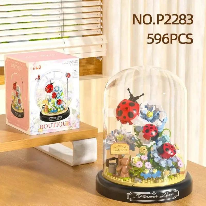  MOC Insect Flower Building Blocks Set Bee Butterfly Potted Model -  ToylandEU™
