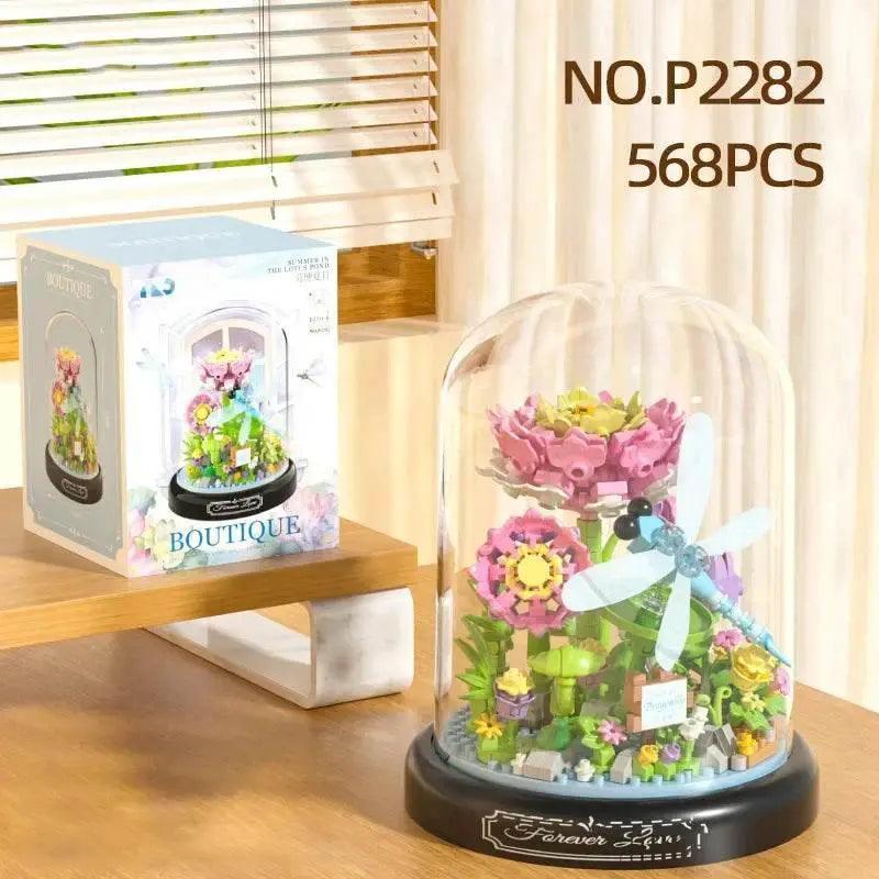  MOC Insect Flower Building Blocks Set Bee Butterfly Potted Model -  ToylandEU™