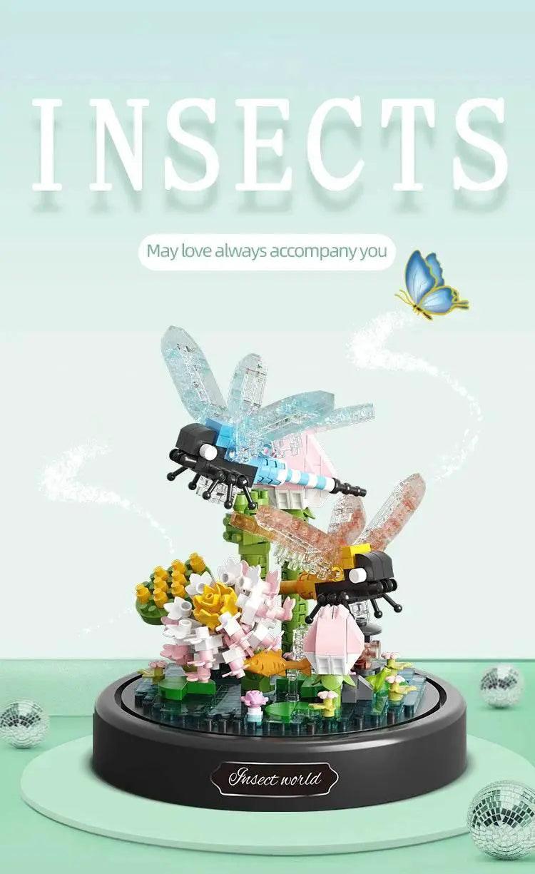  Insect Flower Bonsai Building Block Bee Butterfly Set Deco -  ToylandEU™