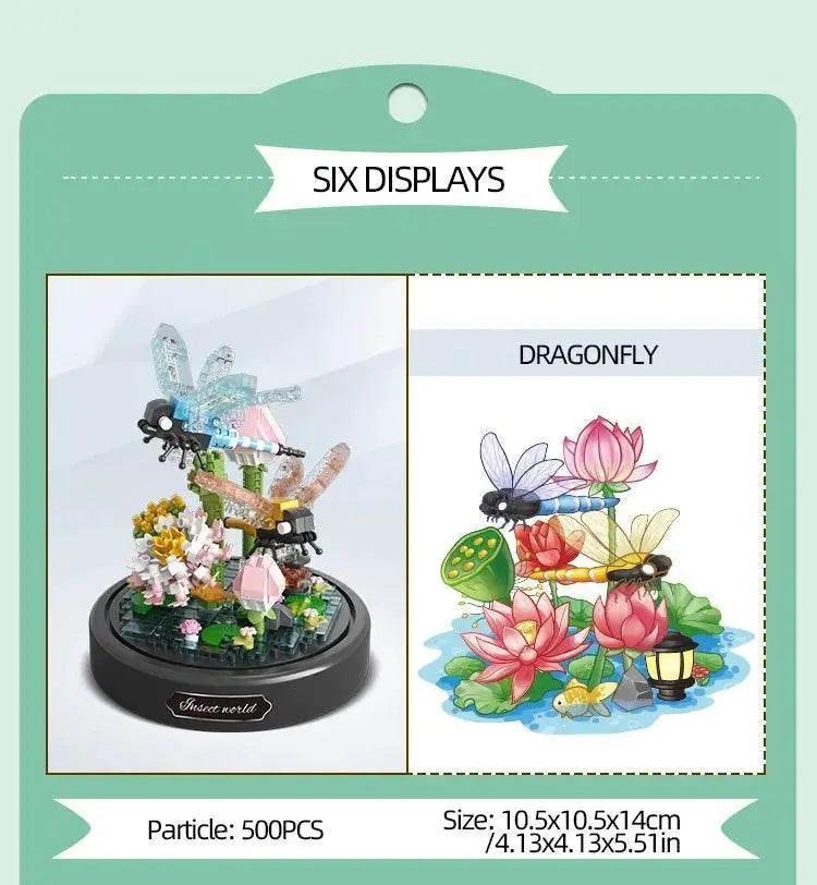  Insect Flower Bonsai Building Block Bee Butterfly Set Deco -  ToylandEU™