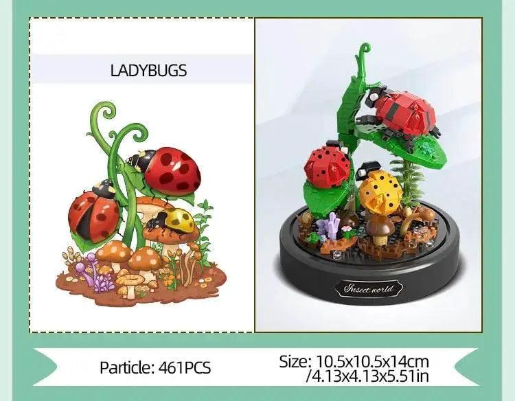  Insect Flower Bonsai Building Block Bee Butterfly Set Deco -  ToylandEU™