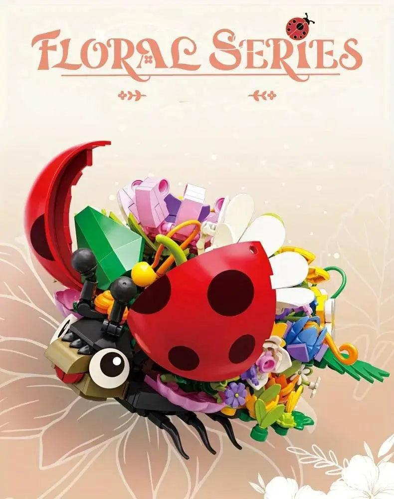  MOC Insect Flower Building Blocks Creativity Ladybug Beetle Bee -  ToylandEU™
