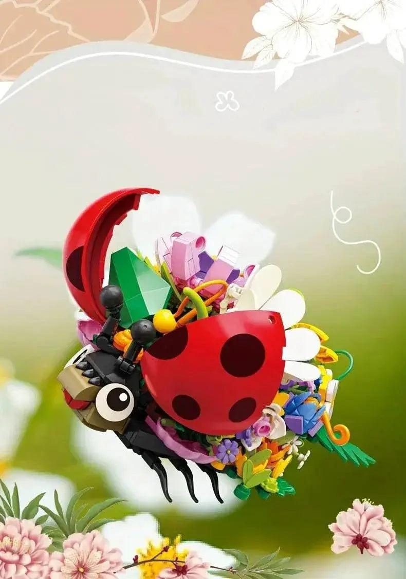  MOC Insect Flower Building Blocks Creativity Ladybug Beetle Bee -  ToylandEU™