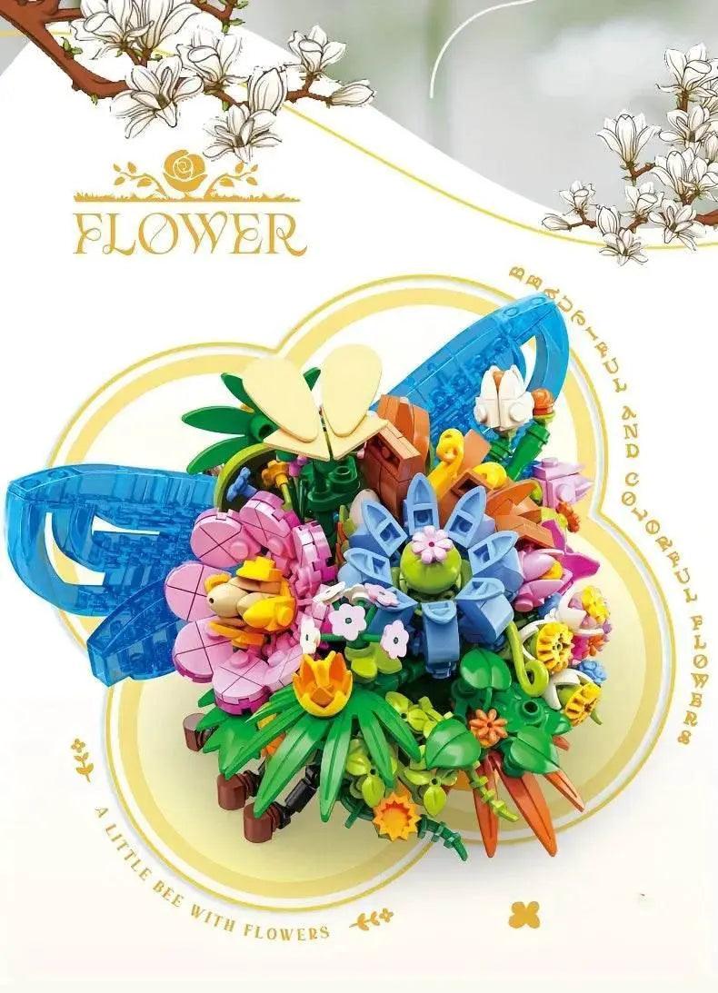  MOC Insect Flower Building Blocks Creativity Ladybug Beetle Bee -  ToylandEU™
