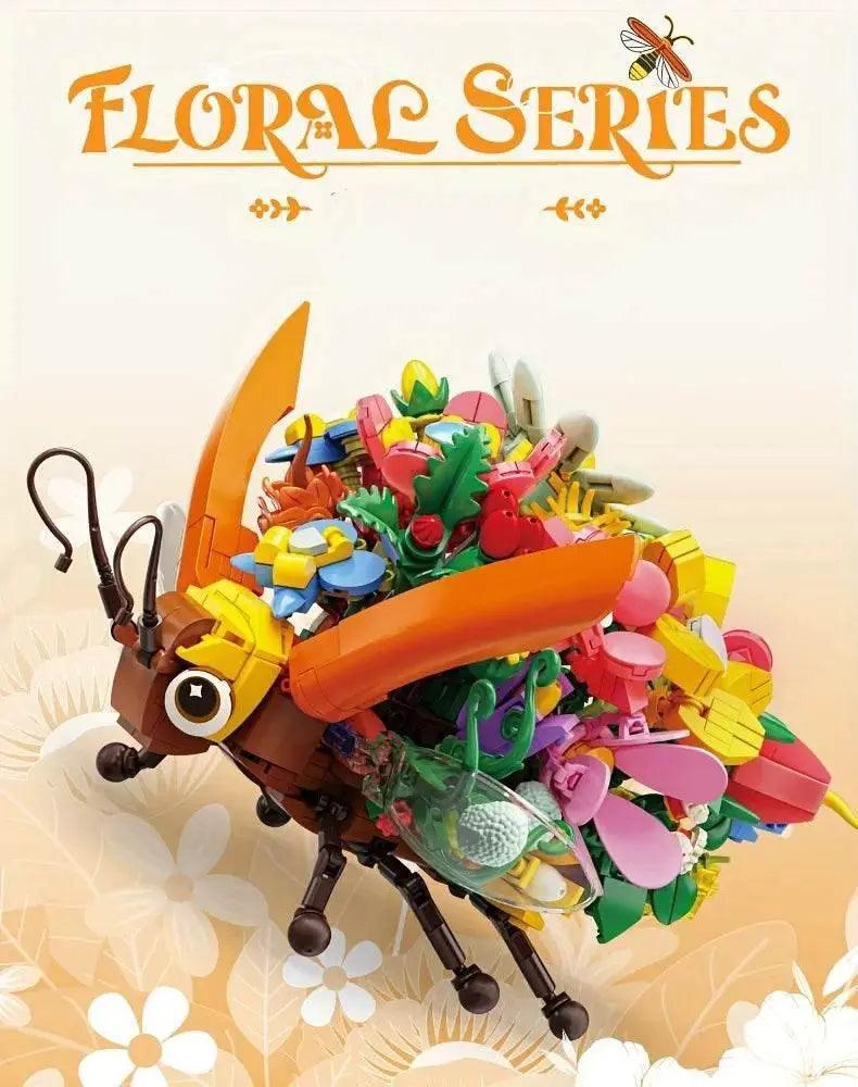  MOC Insect Flower Building Blocks Creativity Ladybug Beetle Bee -  ToylandEU™