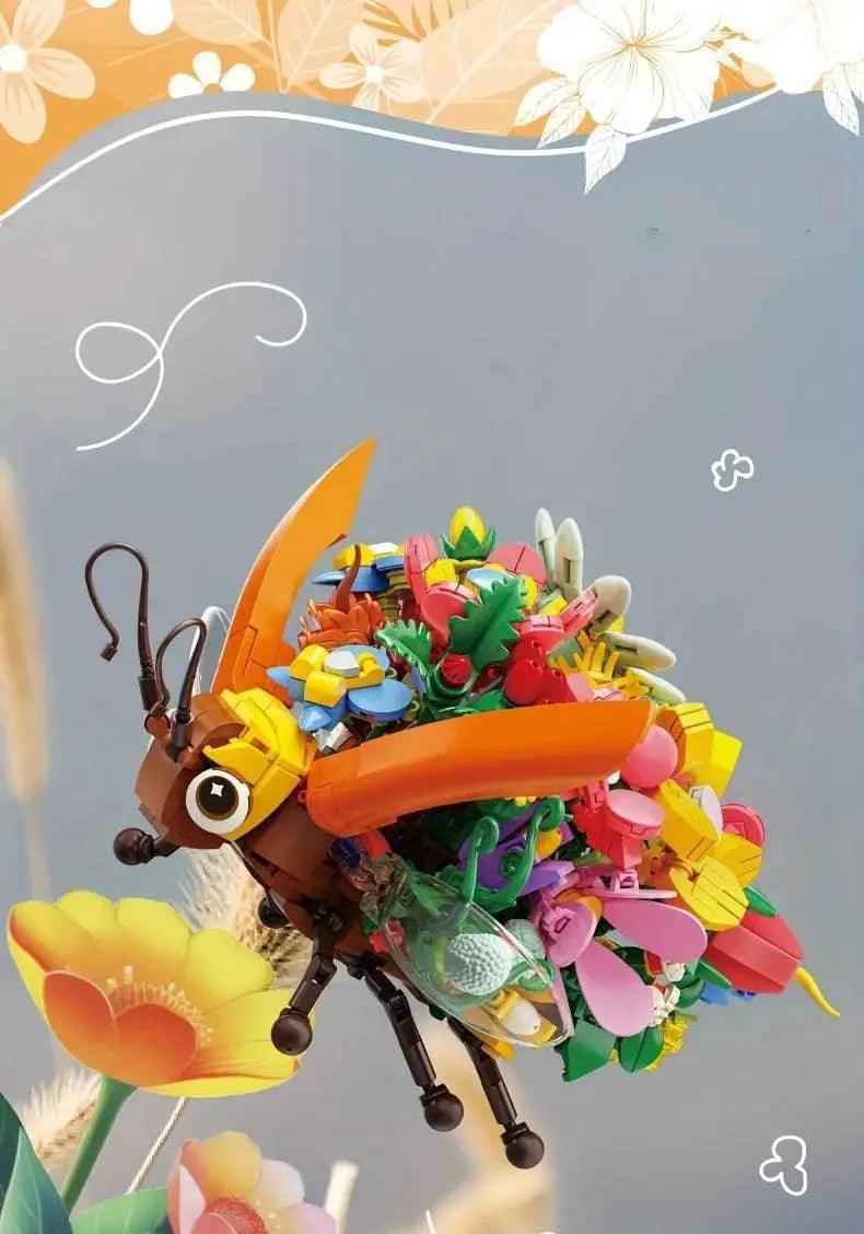  MOC Insect Flower Building Blocks Creativity Ladybug Beetle Bee -  ToylandEU™