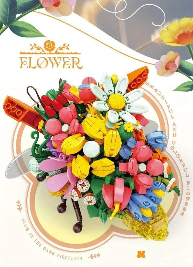  MOC Insect Flower Building Blocks Creativity Ladybug Beetle Bee -  ToylandEU™
