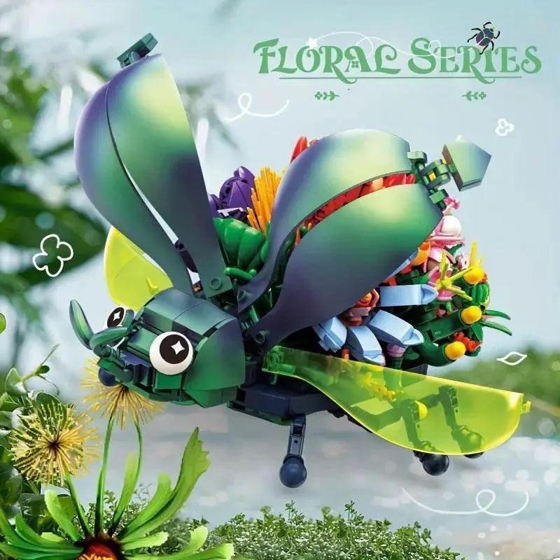  MOC Insect Flower Building Blocks Creativity Ladybug Beetle Bee -  ToylandEU™