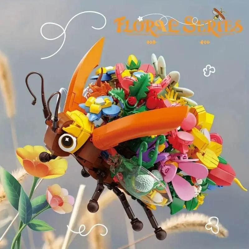  MOC Insect Flower Building Blocks Creativity Ladybug Beetle Bee -  ToylandEU™
