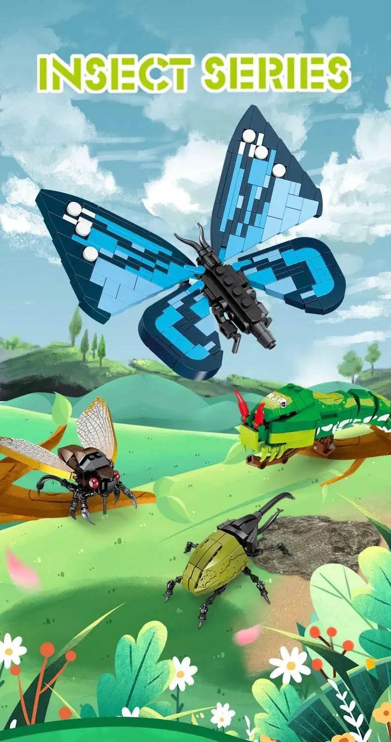  MOC Insect Story Series Building Blocks Butterfly Cicada Toy -  ToylandEU™