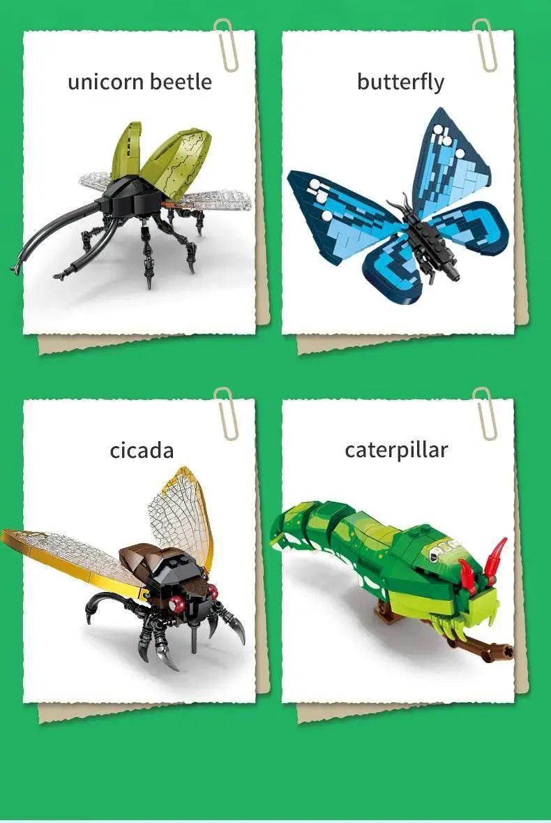  MOC Insect Story Series Building Blocks Butterfly Cicada Toy -  ToylandEU™