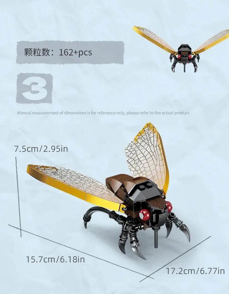 MOC Insect Story Series Building Blocks Butterfly Cicada Toy -  ToylandEU™