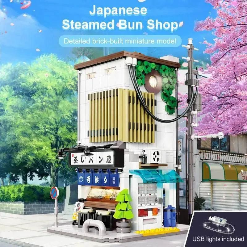  MOC 1108Pcs Japanese Steamed Bun House Building Blocks Kids Gifts -  ToylandEU™
