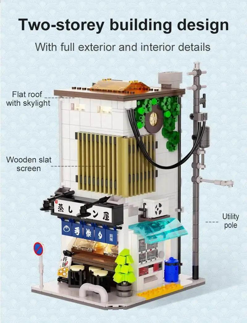  MOC 1108Pcs Japanese Steamed Bun House Building Blocks Kids Gifts -  ToylandEU™