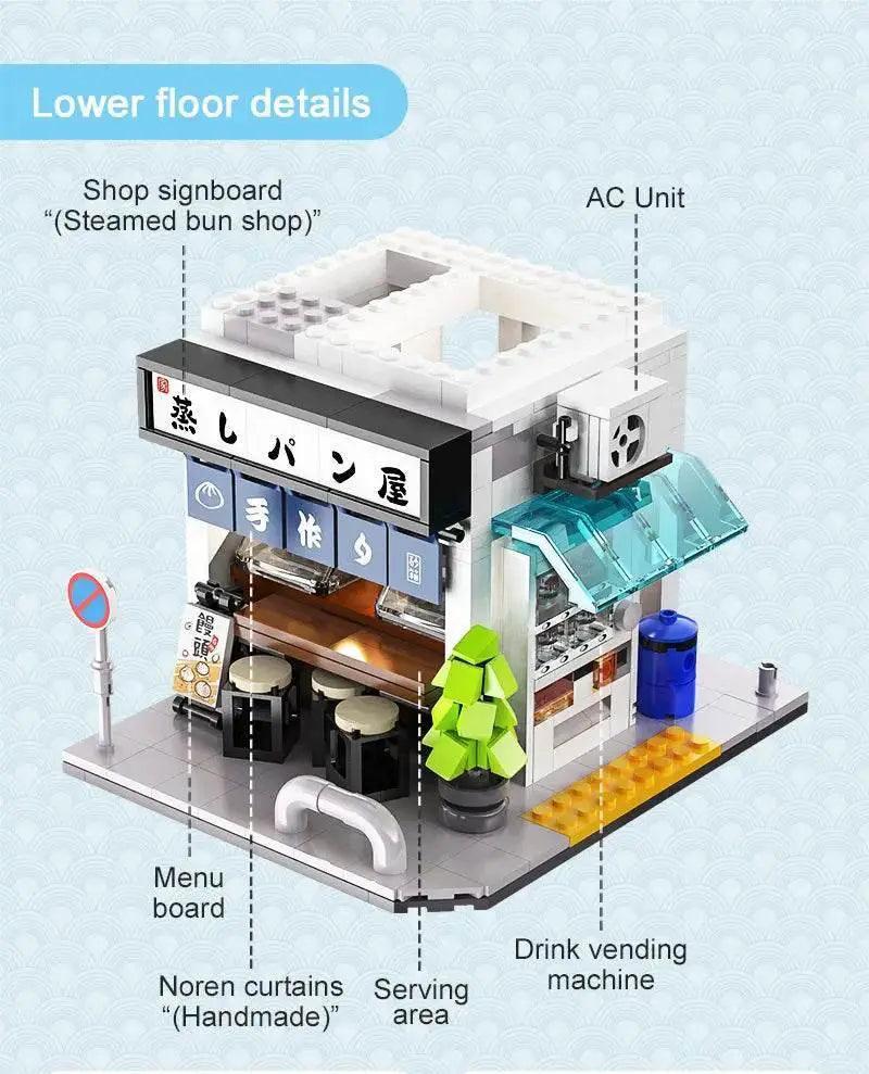  MOC 1108Pcs Japanese Steamed Bun House Building Blocks Kids Gifts -  ToylandEU™