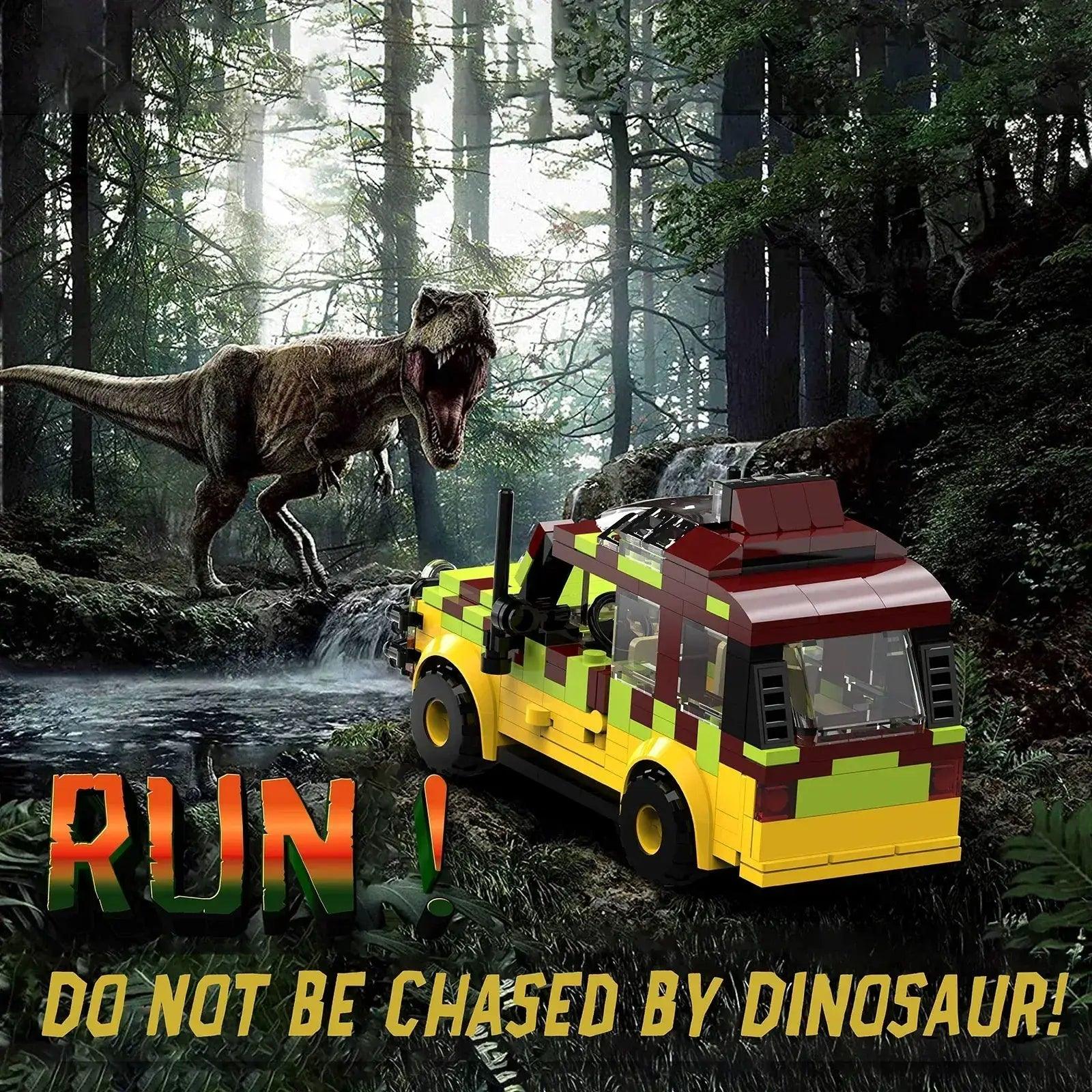  Jurassic Building Block Set Off Road Dinosaur Car Toys -  ToylandEU™