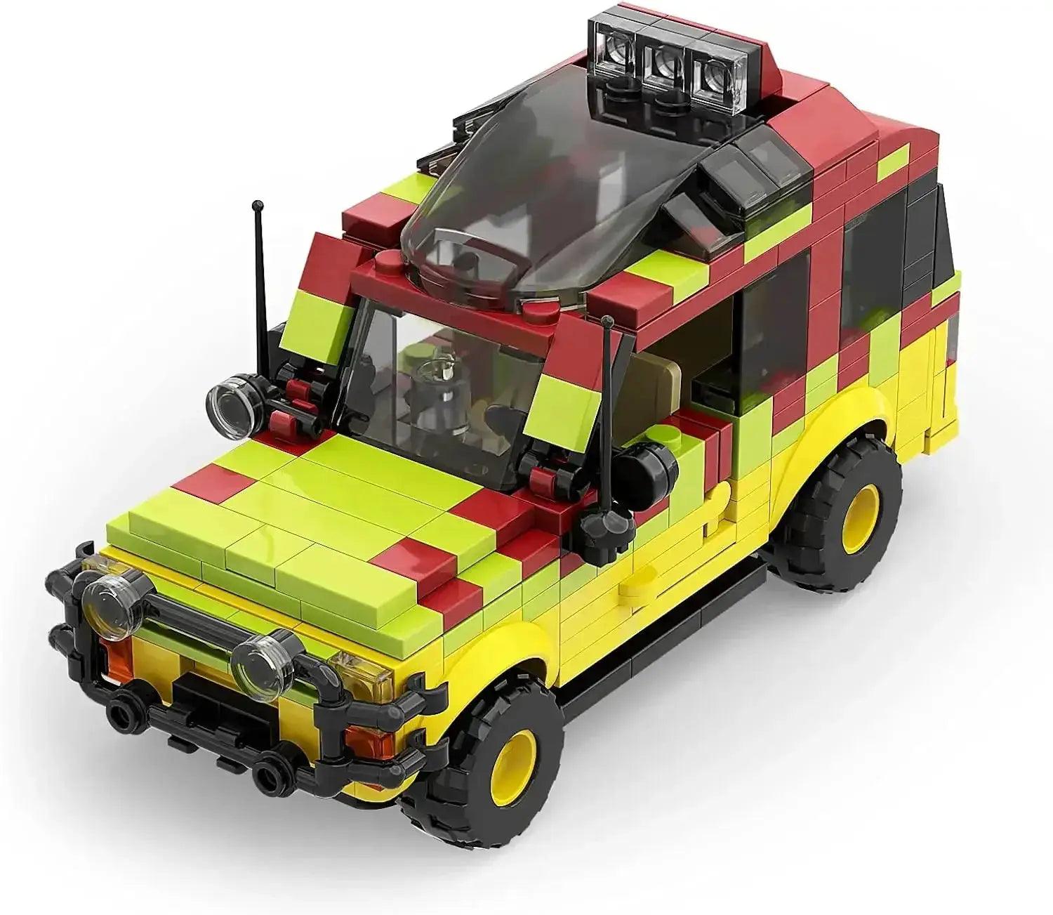  Jurassic Building Block Set Off Road Dinosaur Car Toys -  ToylandEU™