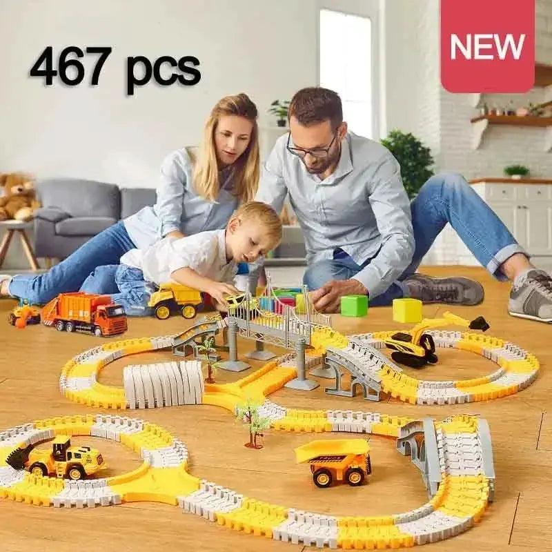  Educational Track Car Building Set For Kids With Many Pieces -  ToylandEU™