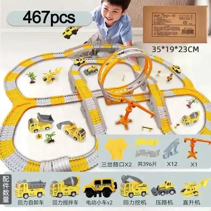  Educational Track Car Building Set For Kids With Many Pieces -  ToylandEU™