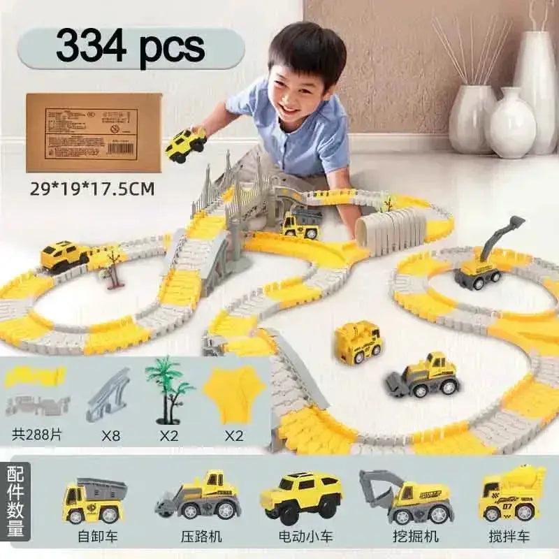  Educational Track Car Building Set For Kids With Many Pieces -  ToylandEU™