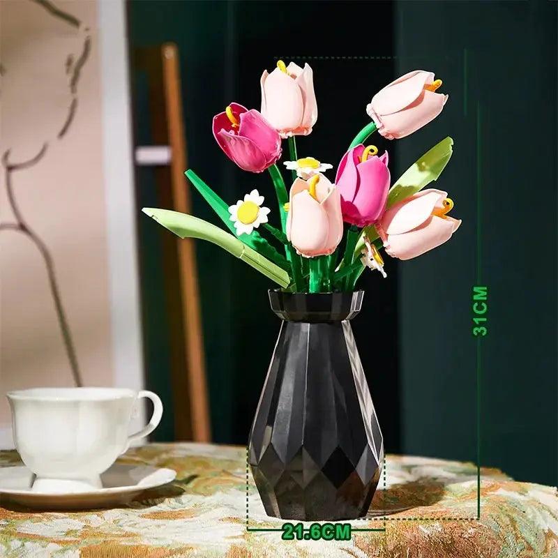  3D Flower Bouquet Building Blocks Set Lego Compatible -  ToylandEU™