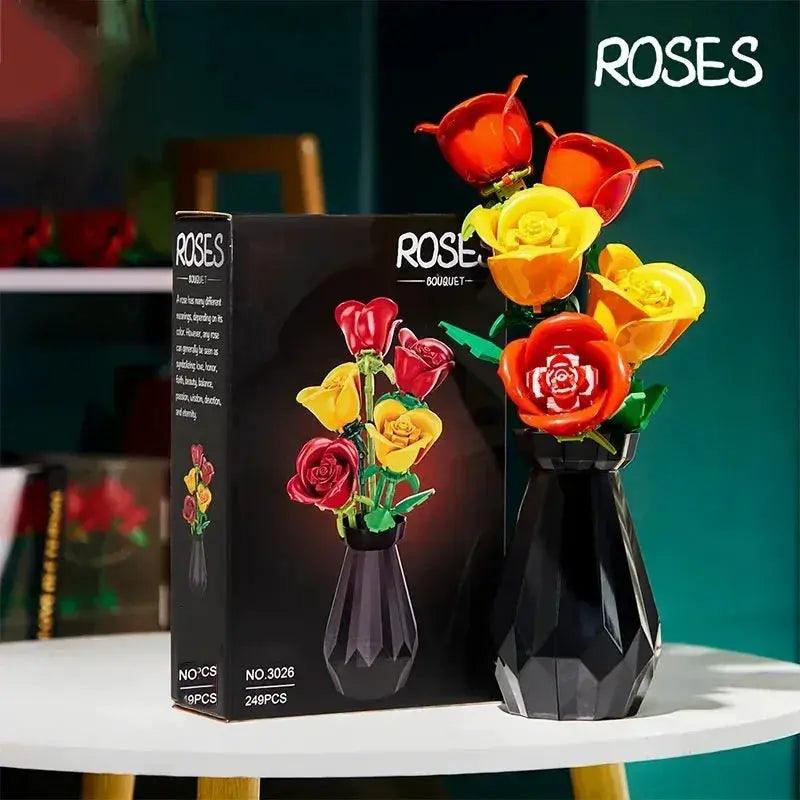  3D Flower Bouquet Building Blocks Set Lego Compatible -  ToylandEU™
