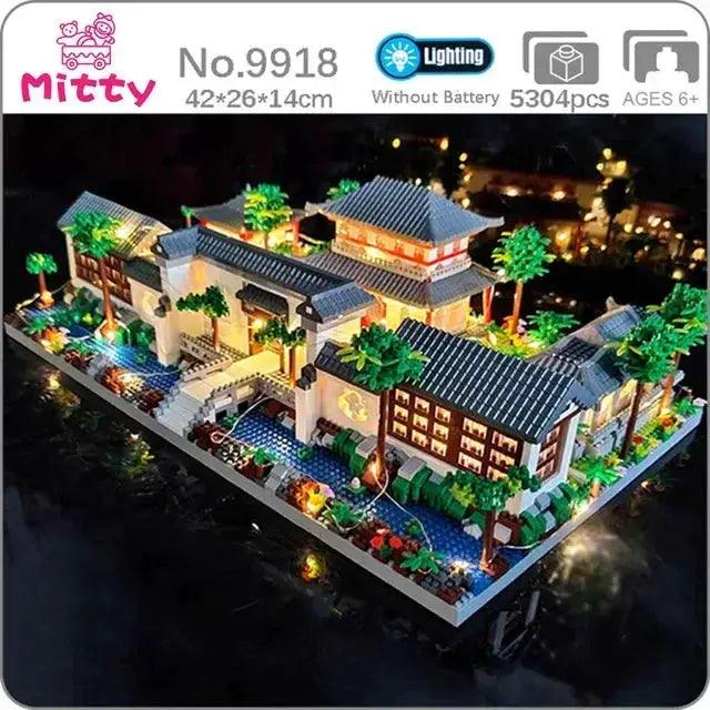  Lego Compatible Led Light Ancient Pavilion Building Toy -  ToylandEU™