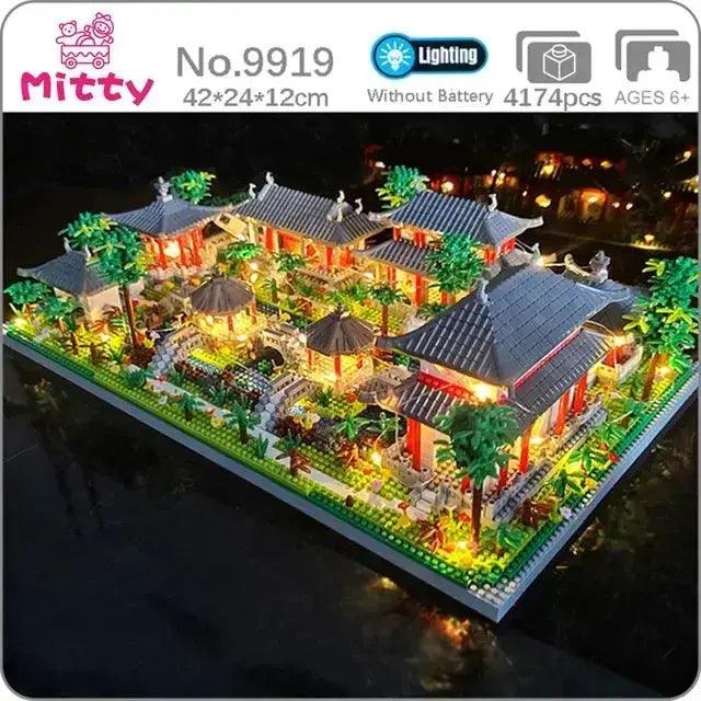  Lego Compatible Led Light Ancient Pavilion Building Toy -  ToylandEU™