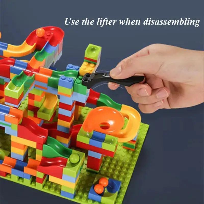 Lego Compatible Marble Run Puzzle Block Kit Educational -  ToylandEU™